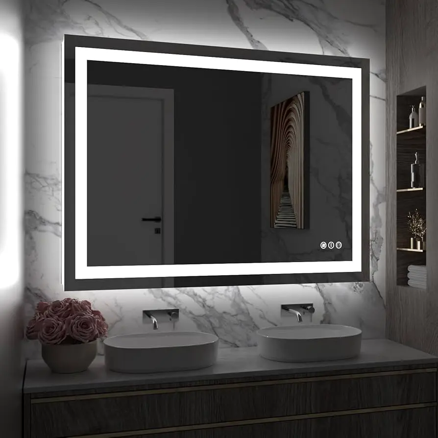 36x48 Inch LED Vanity Bathroom Mirrors-glowmorelightings.webp
