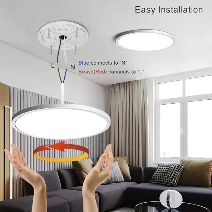 12 Inches Ultra Thin LED Flush Mount Ceiling Light-glowmorelighting7.webp