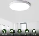 12 Inches Ultra Thin LED Flush Mount Ceiling Light-glowmorelighting2.webp