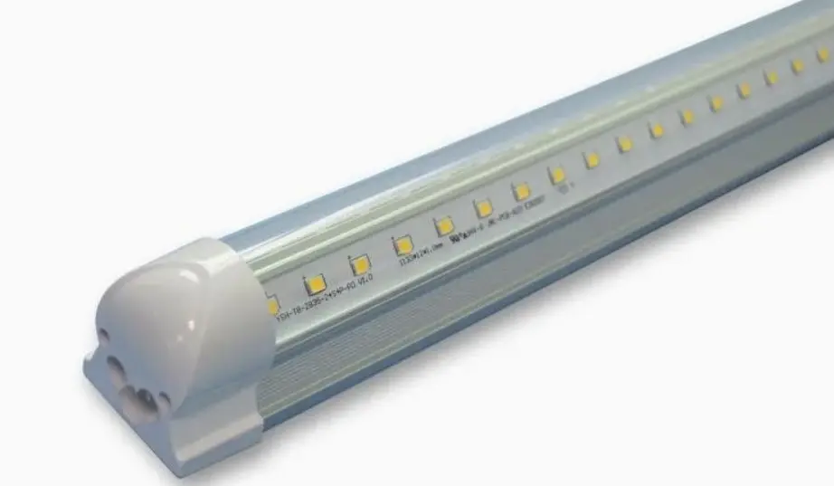 5ft T8 36Watt LED Cooler/Freezer Tube Light 5000k Cool White Clear Lens For Fridge, Supermarkets Freezer, Black Wire