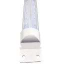 6ft T8 40Watt LED Cooler/Freezer Tube Light 5000k Cool White Clear Lens For Fridge, Supermarkets Freezer, Black Wire