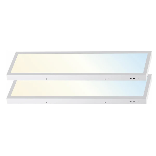 1x4 LED Flat Panel Surface Mount Light 30W/40W/50W Adjustable, 5CCT Changeable 3000K-6500K, 6250 Lumens 