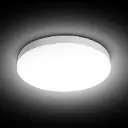 9 Inch LED Flush Mount Ceiling Light, 18W, 1860LM, 3000K/4000K/6000K CCT Selectable, Round Flat Panel Light Fixtures for Hallway, Kitchen, Bedroom, Laundry Room