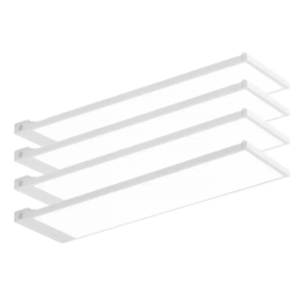 4FT LED Linear High Bay Light, 320W, 29,000 Lumens, 5000K Cool White, Frosted Lens, Chain Mount, Damp Rated 